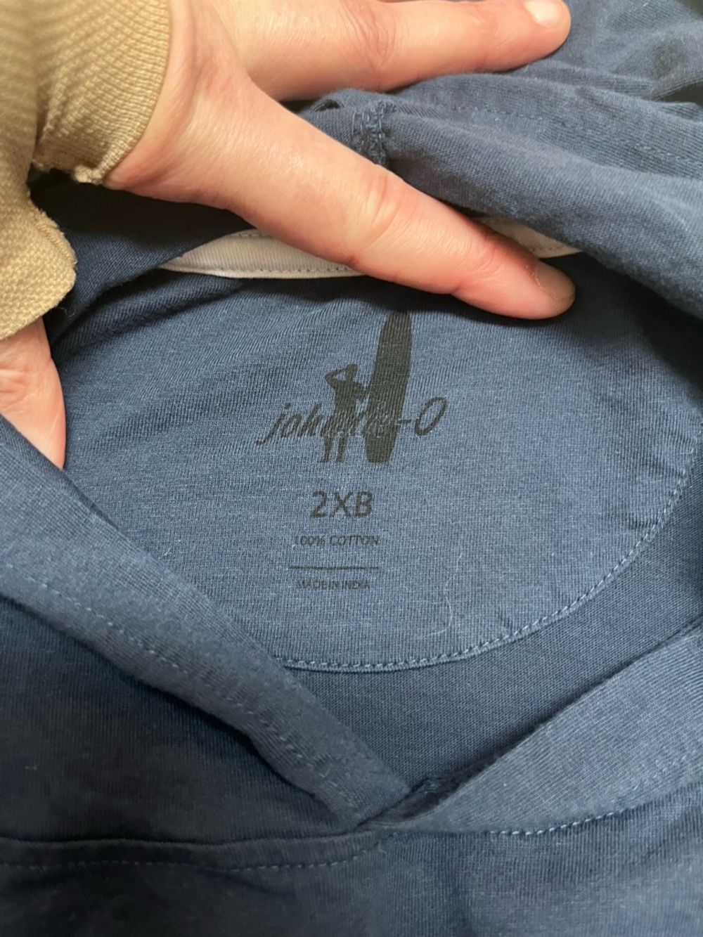 Johnnie O 2X Edison big and tall wake hooded tee - Picture 5 of 12